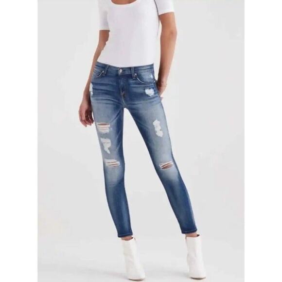 7 For All Mankind Jeans Distressed Jeans Ankle Size 29 - Picture 1 of 11